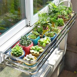 40X18X7CM 선반 1CM 창가 스테인리 다육이 샷시 창틀 아파트 40 대형 수납 스텐