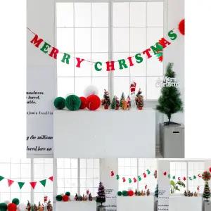 크리스마스 펠트 가랜드 영문 일반 장식 소품 파티 가랜드/학교/학원/행사/세트/이벤트/카페/실내/가족