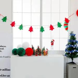 크리스마스 펠트 가랜드 트리/카페/실내/가족/행사/교회/인테리어/장식/데코/소품/홈파티/파티/학교/학원