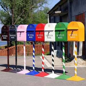 유럽형 철제 스탠드형 전원주택 우체통 빈티지 인테리어