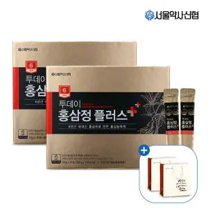 [내일도착] 6년근 투데이 홍삼정 플러스 30포 x 2개 (쇼핑백 2개 포함)