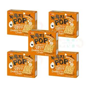 농심 누룽지팝 142g x 5팩 찹쌀 누룽지 스낵