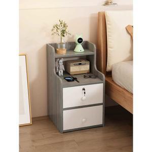 침대 옆 수납장 공간 미니 30x30x50cm 다용도실 원목 모듈 그레이 더블