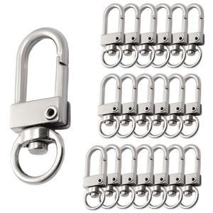 액세서리 키링 부자재 D고리, 니켈, 20개