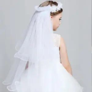 이슬라 블룸 베일 천사 면사포 화관 헤어밴드 여아 유아 생일 파티 촬영 화동 헤어 머리띠 아이템