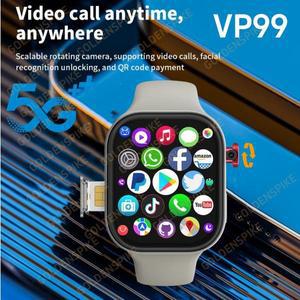 512GB 스마트워치 4G LTE 안드로이드 10.0 스마트 워치 180 포함 °   로터리 카메라 글로벌 통화 GPS WIFI