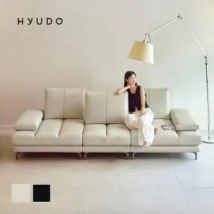 [휴도]모듈형 2800 천연면피 가죽 스윙 소파 4인