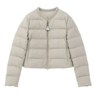 25FW 몽클레어 여성 모베젠 울 트림 쇼트 다운 자켓 베이지 1A00061 54AQE 203