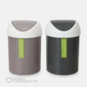 M잎새 원형 스윙휴지통 중3L탁상 테 W 페달휴지통 대형휴지통 미니휴지통 오픈휴지통