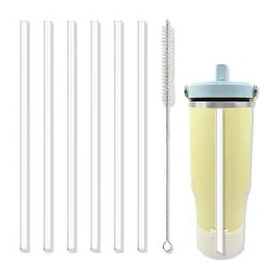 스탠리 아이스플로우 플립 스트로 텀블러 호환 교체 세척솔 다회용 빨대6+세척솔1