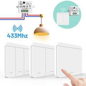 86 무선 스마트 수신기 패널 Led RF 220V 원격 hz 스위치 조명 릴레이 램프 43 제어 100 미니
