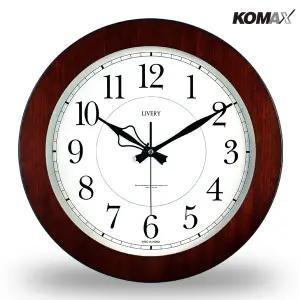 [하프클럽/KOMAX]리버리 400 지름 40Cm 인테리어 무소음 사무실 벽시계