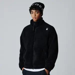 [롯데백화점]스파이더 공용 셜파 플리스 집업 자켓 SPIWCNFT304UBLK