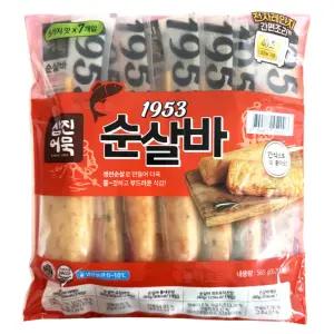 삼진어묵 순살바 565g (7개입) 오징어 통새우 콰트로치즈 매운맛 어묵바