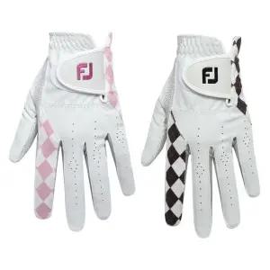 [준골프] 풋조이 이컴포트 여성용 양손 골프장갑 (핑크/블랙)