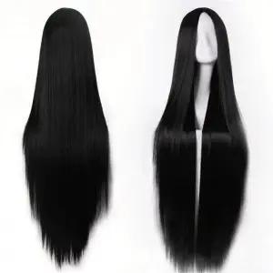 긴생머리 검은색 가발 공포 무서운 구미호 분장 긴머리 패션 귀신 여성