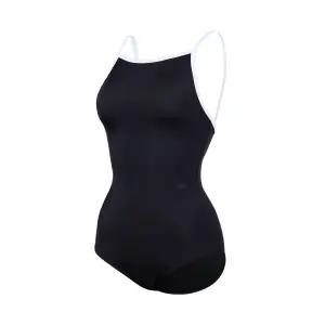 [본사직영] 여성 솔리드 U백 원피스수영복 블랙 RN-LS2F751-BK