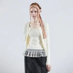 갤러리아 [Blue Label] 레이스 포인트 나시 가디건 SET (ER3OKG02)