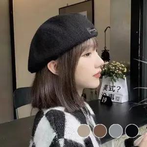 가을 겨울 모던 메탈라벨의 귀엽고 예쁜 베레모 모자 베레모 여자베레모 울베레모