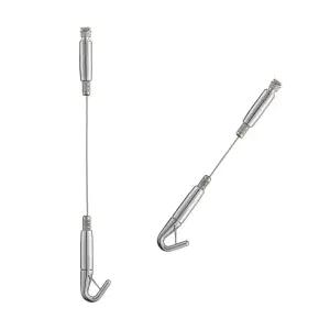 철물전 고급형 천장용 고중량 30kg 와이어 액자걸이 액자 고리 사진 걸이 천정 레일용