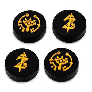 닌텐도 스위치/라이트/OLED용 오운젠 귀여운 엄지 그립 캡, NS 컨트롤러 조이콘용 실리콘 아날로그 조이스틱 버튼 커버 엄지스틱 3D 인체공학적 캡(블랙)