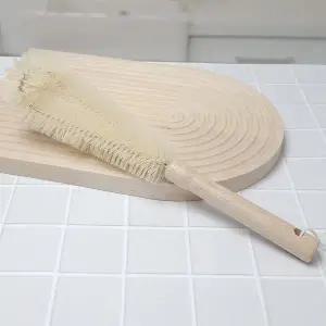 우드 텀블러 브러쉬 L자형 (강모) 세척솔 젖병 물병