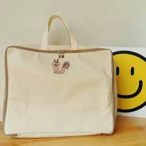 어린이집 이불 정리 파우치 체크무늬 침구 정리함 계절별 수납박스 (WFJTBKD)