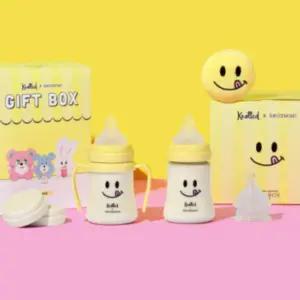 그로미미 신생아 젖병 출산 선물 세트 스마일 200ml