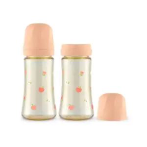 그로미미 아기 젖병 분유 수유 트윈팩 코랄 300ml