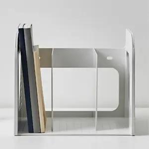 책상용 스탠딩 1단 책꽂이 정리함 책상위 책정리선반 북엔드