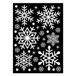 국산 겨울 유리창 데코 반짝이 스티커 BIG (대 FSX-002)/창문/벽/장식/눈/눈꽃/눈송이/시트지/크리스마스