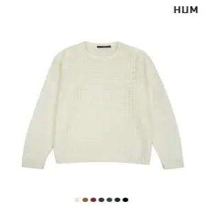 [본사][HUM]유니) 캐시아크릴 베이직 니트(H171H901A)