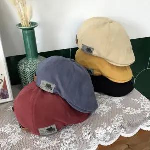 남녀 솔리드 헌팅캡 바리스타 카페모자 빈티지헌팅캡 여자헌팅캡 남자헌팅캡 헌팅캡 여름헌팅캡