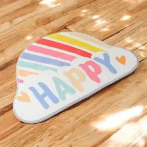 고품질 게더릭 소프트 반달 발매트 (무지개) 빨아쓰는발매트 현관발매트 씽크대발매트 (WFJUQ5V)