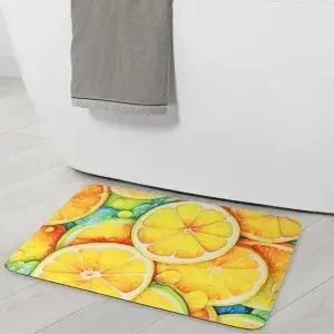 고품질 비타리토 강력흡수 규조토 발매트 60x40cm 레몬 부엌매트 빨아쓰는규조토발매트 (WFJUQ4R)