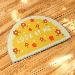 고품질 게더릭 소프트 반달 발매트 (동백꽃) 씽크대발매트 주방매트 욕실발매트 현관발매트 (WFJUQ5X)