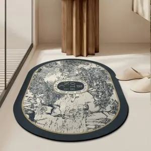 고품질 현관 욕실 주방 부엌 인테리어 규조토 발매트 네이비 규조토매트 규조토주방매트 (WFJUQ63)