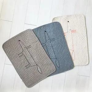 고품질 심플 여우 면 발매트 미끄럼방지 (WFJUQ1B)