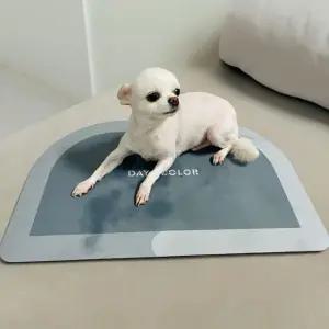 고품질 빨아쓰는 규조토 반원 발매트 그레이 (WFJUQ75)