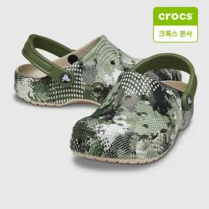 [크록스 본사] 크록스 바야 시즈널 프린티드 클로그 코블스톤 남여공용 (206230-2V3)