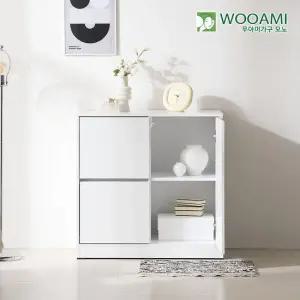우아미가구 모노 뮤다 800 거실 다용도 3칸 수납장