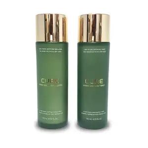 [김정문알로에] 큐어 하이드라 수딩 스킨+로션 기초화장품 무료