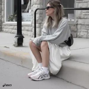 아식스 조그 100S 화이트카본 핑크 여성 런닝화 운동화 1203A684-103