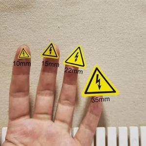 번개 표지판 범퍼 전기 경고 위험 표시 PVC 방수 공지 고전압 데칼 자동차 스티커