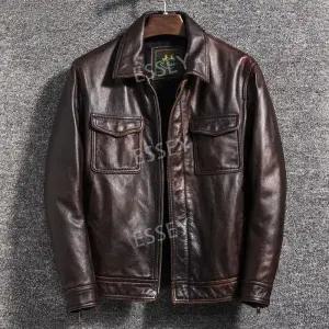 남성 가죽자켓 오토바이 가죽점퍼 자켓 바이커 바이크 소가죽 라이더자켓