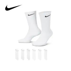 나이키 스우시 양말 SX7666-100 6입 크루 삭스 중목 언더웨어