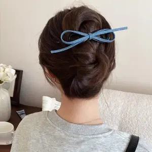 가로집게핀 납작집게핀 클립비녀 바나나 명품 가벼운 리본