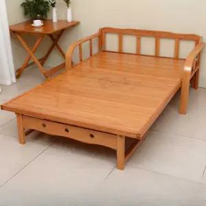 소파 베드 거실 1인 가구 평상 마루 야외 대나무 침대 80x 188 x 32 cm