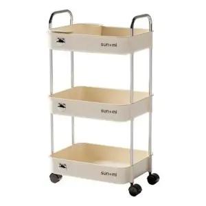 다용도 스텐 pp 트롤리 다용도트롤리 3단트롤리 미용실트롤리 수납트롤리 이동식트롤리