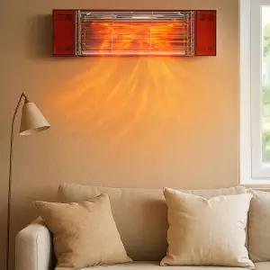 절전형 벽걸이 히터 10평 1.5k 퀄츠텅스텐 근적외선 히터/원룸 욕실 화장실